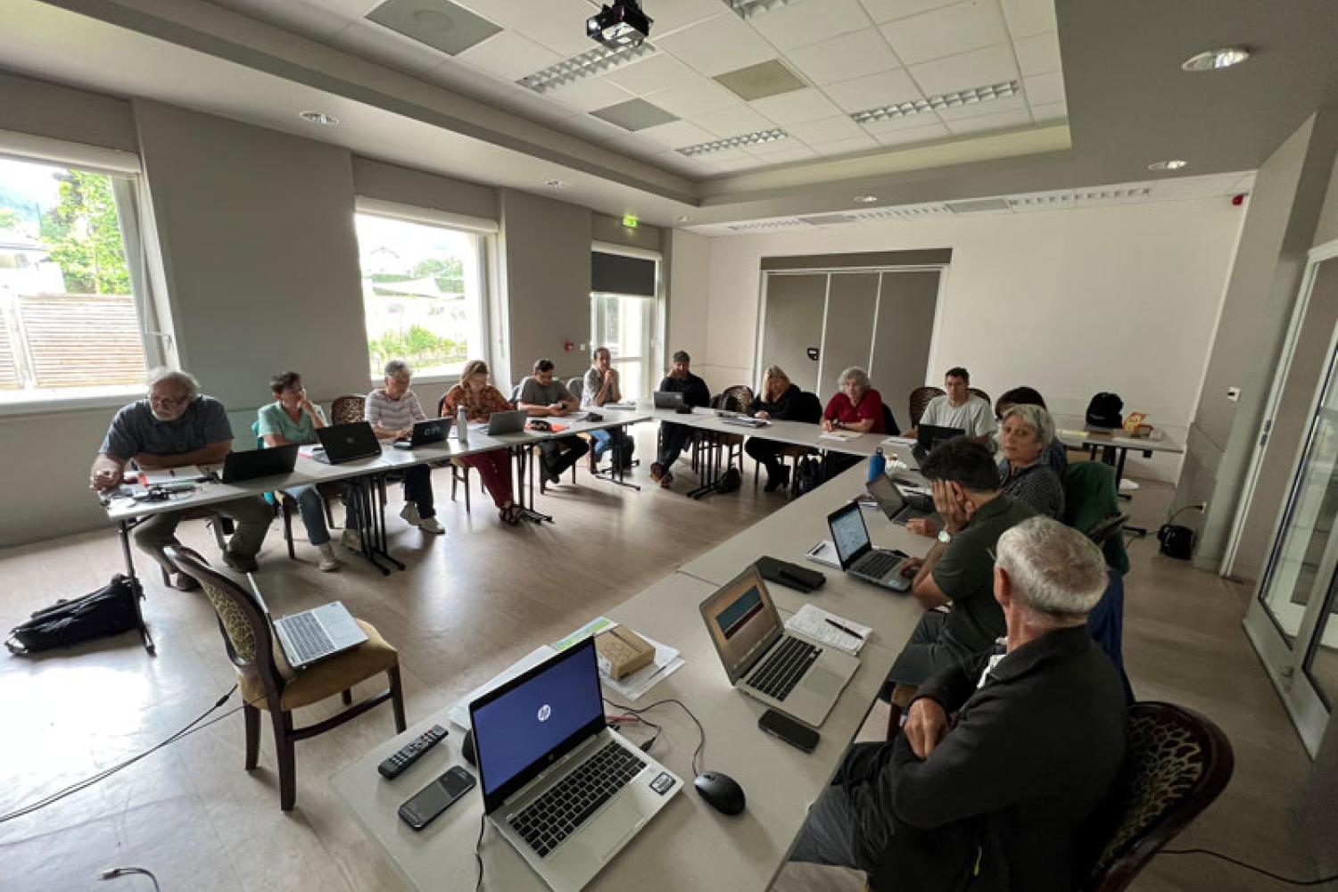 Séquence de travail de la Commission scientifique des Parcs nationaux, juin, Parc national des Pyrénées